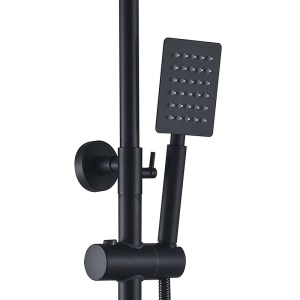 Set de dus tip ploaie Milton Negru pentru baie - Img 10