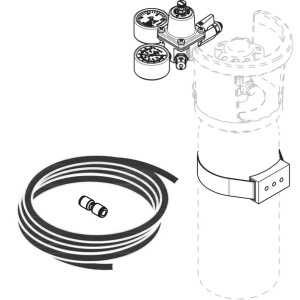 Set de extensie pentru sticla de CO2 de 2 Kg Hansgrohe Aqittura M91 - Img 2
