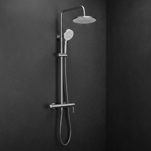 Set dus cu montaj aparent Rea Foss Clif Brush Nickel - Img 2