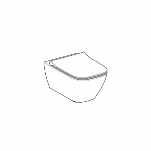 Set Geberit Smyle Square Rimfree vas wc suspendat cu capac slim softclose - Img 3