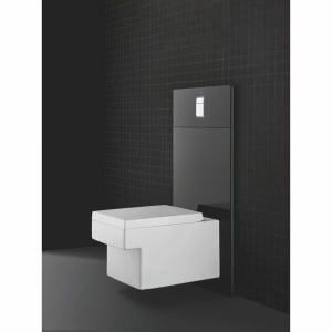 Set rezervor Grohe Rapid SL cu clapeta Skate Cosmopolitan si vas wc Grohe Cube Ceramic PureGuard Triple Vortex capac soft close - Img 2