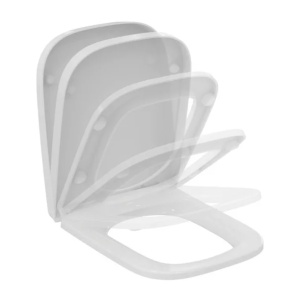 Set vas wc suspendat Ideal Standard I.life B alb cu capac si rezervor cu cadru incastrat si clapeta - Img 3