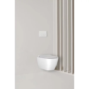 Set vas WC suspendat Ideal Standard I.life B cu functie bideu alb plus capac slim softclose si baterie - Img 12