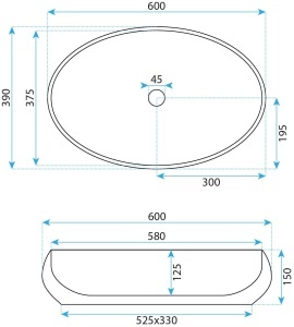 Set vas WC suspendat Rea Gustavo Rimless si lavoar pe blat Maya alb lucios - Img 11