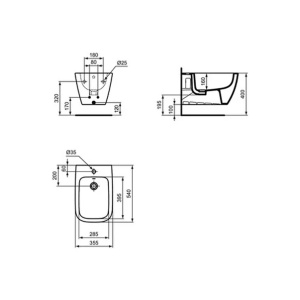 Set vas wc suspendat rimless Ideal Standard I.life B alb bideu si capac softclose - Img 7