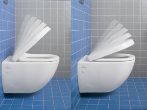 Set vas WC suspendat Villeroy & Boch, O.Novo , cu capac soft close si quick release, alb - Img 4