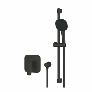 Sistem de dus incastrat Grohe Cubeo Tempesta, para cu doua functii, fara corp ingropat, finisaj negru mat - Img 3