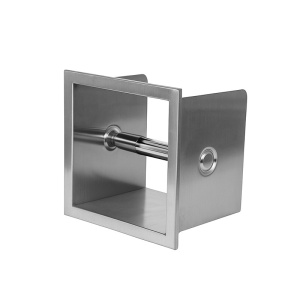 Suport hartie igienica incastrat cu spatiu depozitare Dario Chrome - Img 10