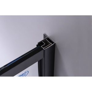 Usa de dus batanta pentru nisa SH08C negru mat 100 x 200 cm sticla 6 mm - Img 12