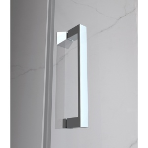 Usa de dus batanta pentru nisa ZES-KZ21B-80 crom 80 x 195 cm sticla 6 mm - Img 8