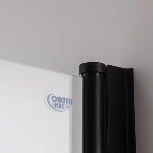 Usi pentru dus cu rame negre si sticla securizata 6mm SH01 B 90 cm - Img 10