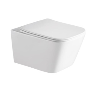 Vas WC PRO IMPERIA Rimless, Suspendat, Ceramica cu capac soft-close inclus, 51 x 34.4 x 34 cm, Alb - Img 1