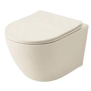 Vas WC suspendabil, ecru, REA Focus Tornado Creme