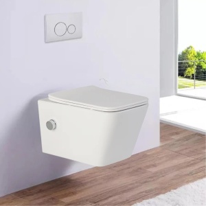 Vas wc suspendat cu functie bideu rimless, dreptunghiular, apă calda/rece, capac soft close - Img 10