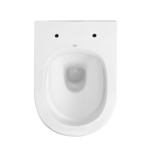 Vas WC suspendat LUMA Alb lucios , Model Canelat, cu capac SoftClose Inclus - Img 2