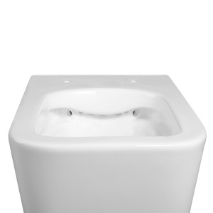 Vas WC suspendat Rain White Glossy, rimless cu capac softclose - Img 14