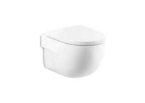 Vas WC suspendat Roca Meridian rimless alb lucios 48 x 36 cm