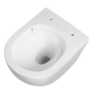 Vas WC suspendat Tornado Flow White Gloss rimless cu capac din duroplast si inchidere softclose - Img 10
