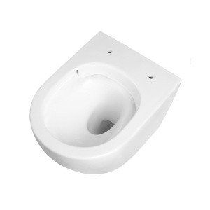 Vas WC suspendat Tornado Flow White rimless cu capac softclose - Img 7