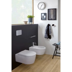 Vas WC suspendat Villeroy & Boch Avento DirectFlush rimless cu capac soft close alb alpin CeramicPlus - Img 10
