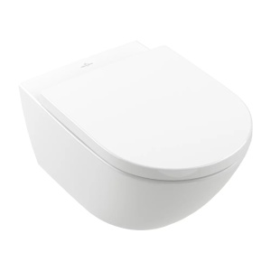 Vas WC suspendat Villeroy & Boch Subway 3.0 CeramicPlus TwistFlush + capac softclose, alb