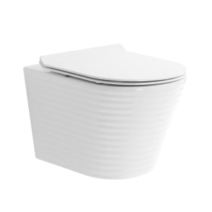 Vas WC suspendat WS-AL026 cu caneluri 52,5x36x35cm