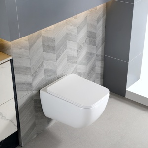 Vas WC suspendat Yuzu Tornado White, rimless cu capac softclose - Img 10