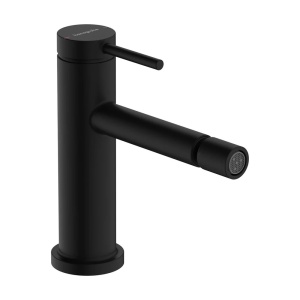 Baterie bideu Hansgrohe Tecturis S monocomanda finisaj negru mat cu ventil Pop-Up