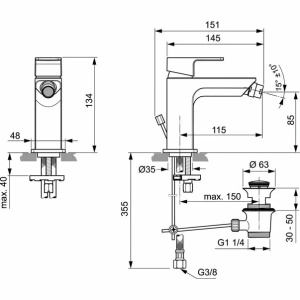 Baterie bideu Ideal Standard Edge - Img 4