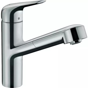 Baterie bucatarie cu dus extractibil Hansgrohe Focus M42 150 cu 1 jet - Img 1