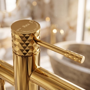 Baterie cada pentru podea Rea Lungo Diamond Gold - Img 8