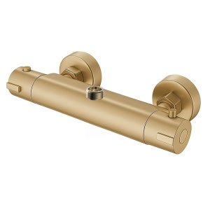 Baterie dus cu termostat si montaj pe perete T203 Gold - Img 8