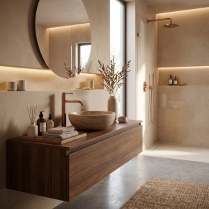 Baterie inalta pentru lavoar Rea Venti Brush Copper - Img 6