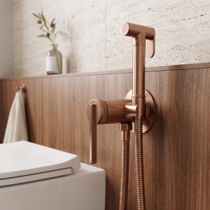 Baterie incastrata pentru bideu Rea Grace Brush Copper - Img 3