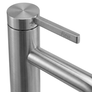 Baterie joasa pentru lavoar Rea Rivo Brush Nickel - Img 2