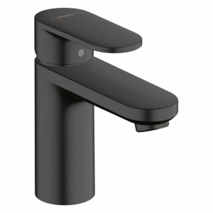 Baterie lavoar Hansgrohe Vernis Blend 100 negru mat cu ventil Pop-Up