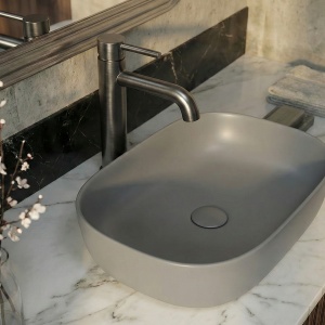 Baterie lavoar inalta Veldman Costa graphite titan - Img 5