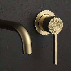 Baterie lavoar incastrata Rea Foster Brush Gold - Img 2