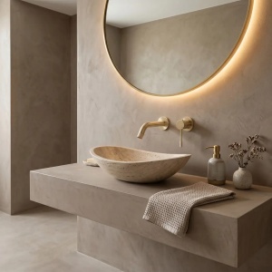Baterie lavoar incastrata REA Venti Brush Gold - Img 7