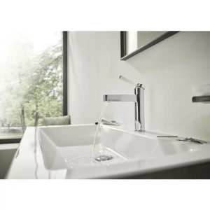 Baterie lavoar monocomanda Hansgrohe Finoris 110 crom cu ventil Pop-Up - Img 3