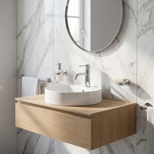 Baterie pentru lavoar Rea Venti Chrome Low - Img 5