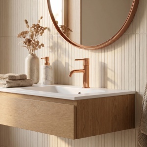 Baterie pentru lavoar Rea Venti Copper Low - Img 6