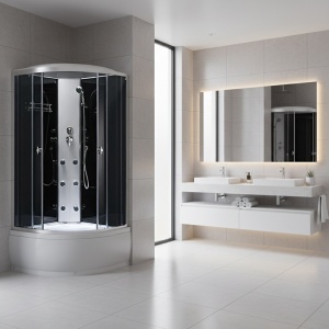 Cabina cu hidromasaj, Dimensiune 90x90 cm, Inaltime 215 cm - Img 2