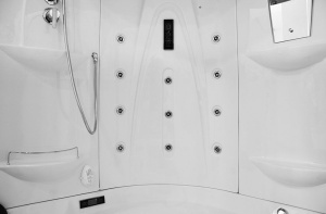 Cabina de baie SPA cu hidromasaj si functie sauna cu aburi MO-1549, Dimensiune 135x135x220cm - Img 23