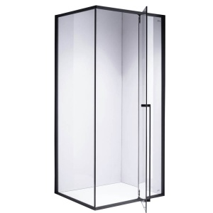 Cabina de dus BS16C Dretunghiulara , Dimensiune 120x90cm, Design Modern, Culoare Negru - Img 22