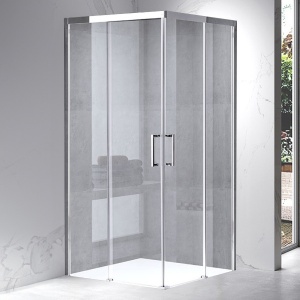 Cabina de dus cu rame cromate si sticla securizata KZ90A 80 x 80 cm - Img 2