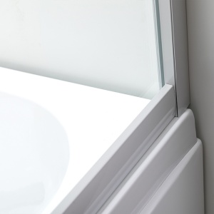 Cabina de dus din sticla securizata cu cadita de dus inalta montaj stanga Maja 115 x 85 cm - Img 22