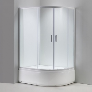 Cabina de dus din sticla securizata cu cadita de dus inalta montaj dreapta Maja 115 x 85 cm - Img 5