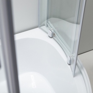 Cabina de dus din sticla securizata cu cadita de dus inalta montaj dreapta Maja 115 x 85 cm - Img 15