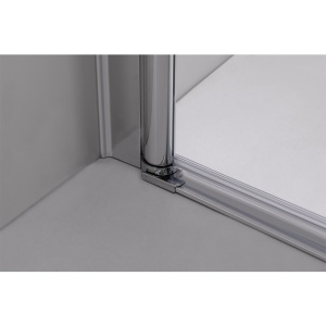 Cabina de dus din sticla securizata cu cadita de dus slim neagra KZ1180B/RIKO 90 x 90 cm - Img 9